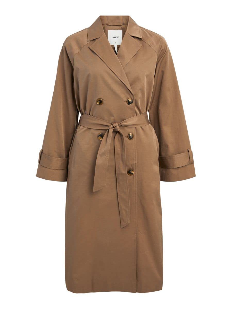 Object Damen Objclara Keily Trench Coat Noos Trenchcoat 38 Fossil, 38 Fossil