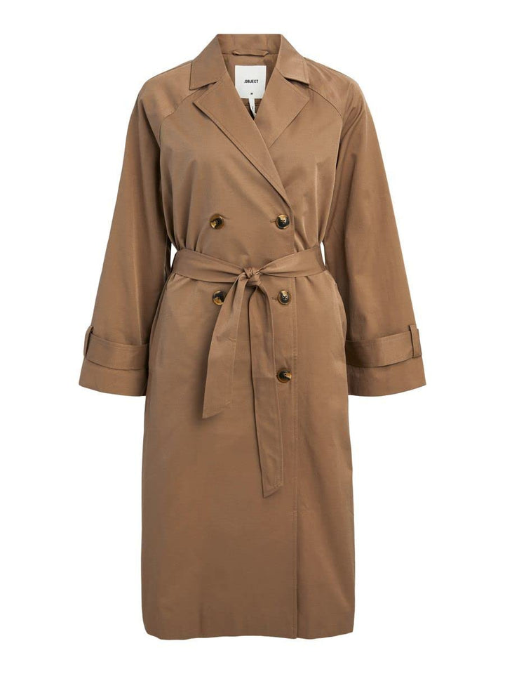 Object Damen Objclara Keily Trench Coat Noos Trenchcoat 38 Fossil, 38 Fossil