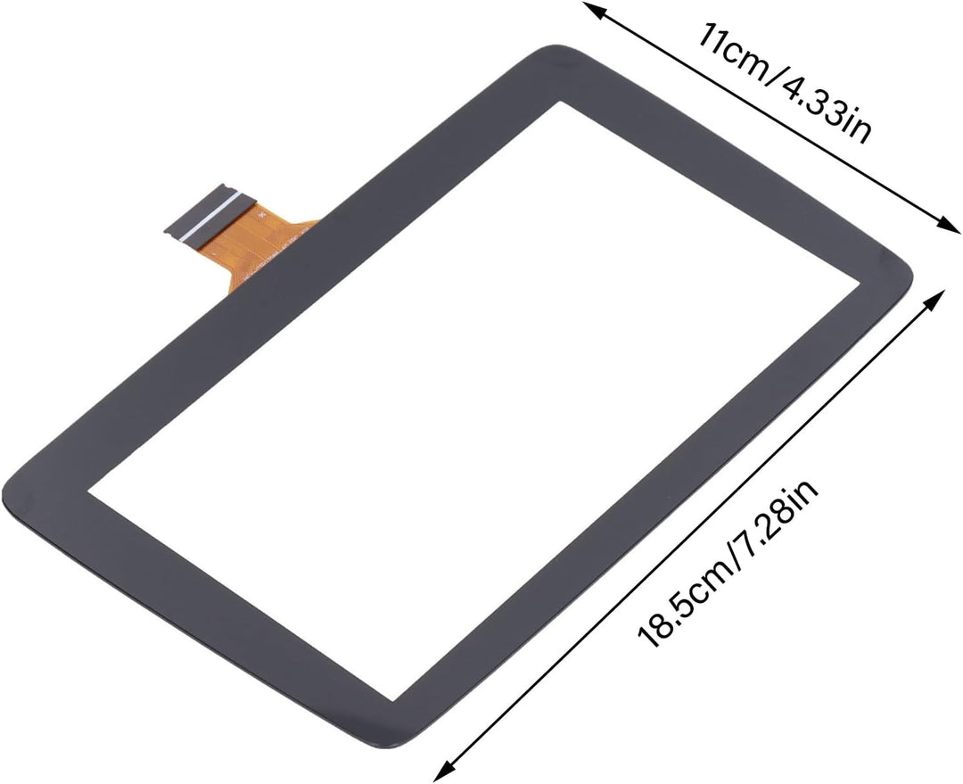 Ymiko Touchscreen Digitizer, 7 Zoll Touchscreen Display Glas Acryl Transparent, Car Touch Display Gl