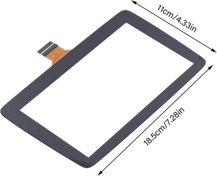 Ymiko Touchscreen Digitizer, 7 Zoll Touchscreen Display Glas Acryl Transparent, Car Touch Display Gl