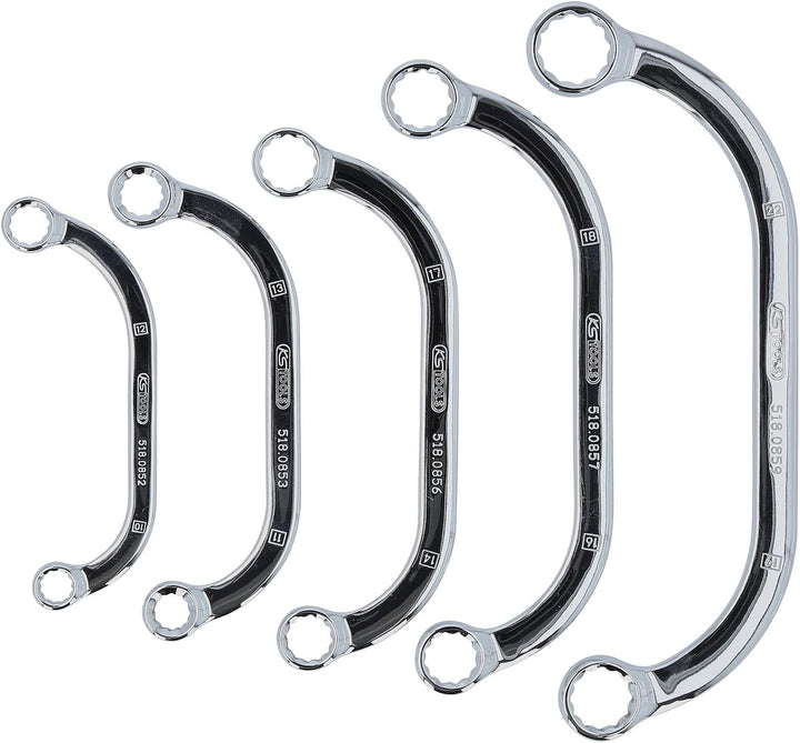 KS Tools 518.0850 CHROMEplus Starter- und Blockschlüssel-Satz, 5-tlg.