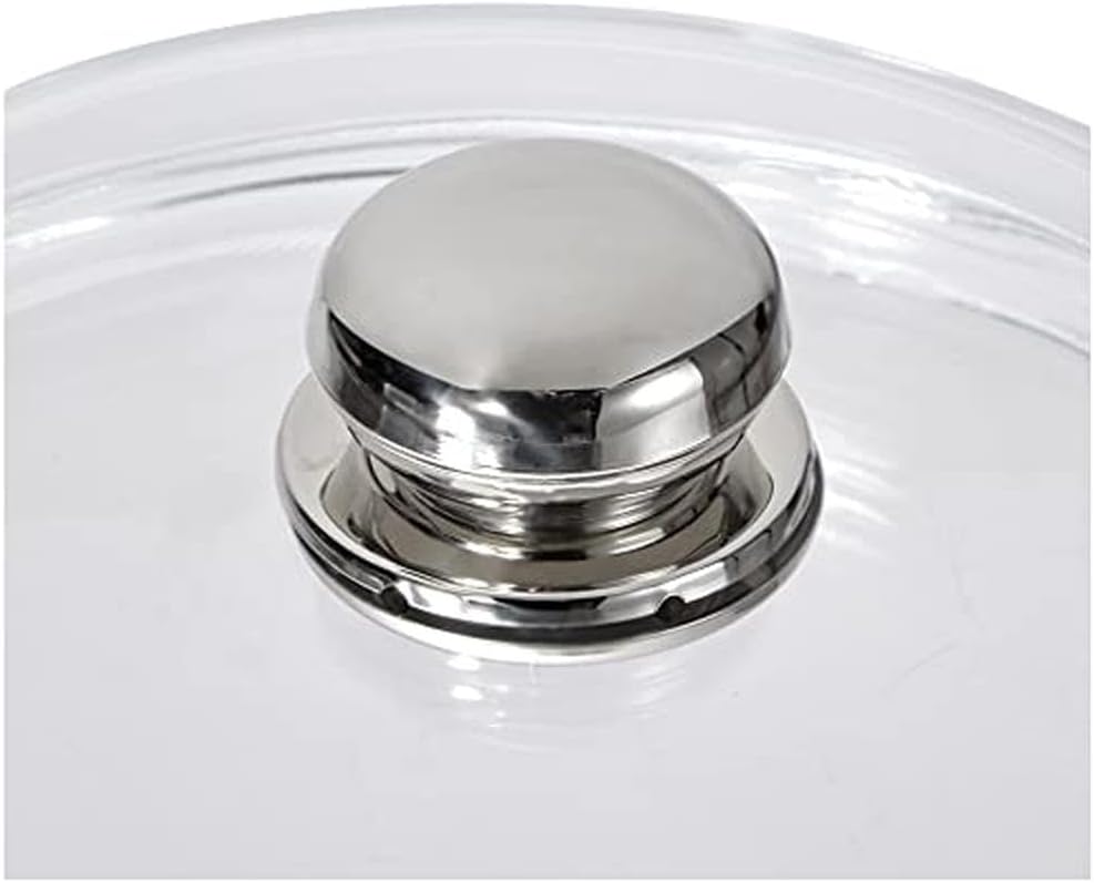 Silit Pfannen- Topfdeckel 24 cm, Glasdeckel mit Metallknauf, Deckel für Töpfe & Pfannen, hitzebestän