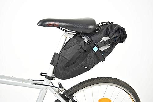 Fischer 86277 MTB Satteltasche | Volumen: 7 Liter | wasserdicht | Gewicht: 430g | Schutzblechfunktio