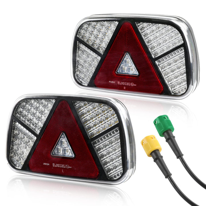 AOHEWEI Trailer Rücklichter Kit 12V/24V wasserdicht Blinker/Bremse/Rücklicht/Rückwärts/Nebel/Reflekt