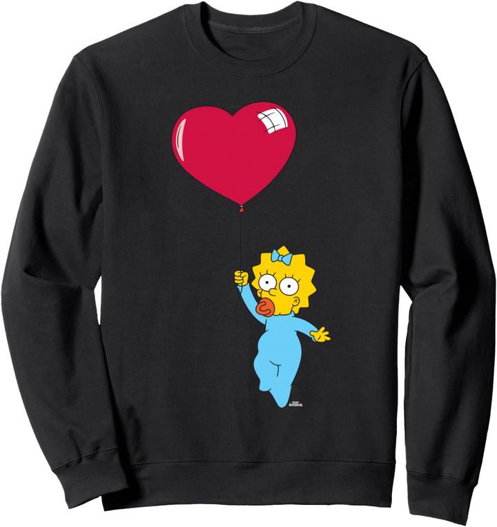 The Simpsons Maggie Heart Balloon Valentine's Day Sweatshirt