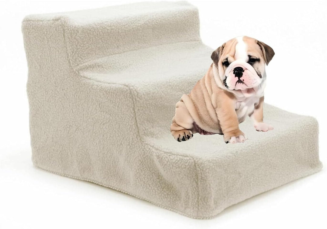 Hundetreppe Haustiertreppe Katzentreppe 3 Stufen 30 cm hoch kleine Plüschunterstütztes Kletterwerkze