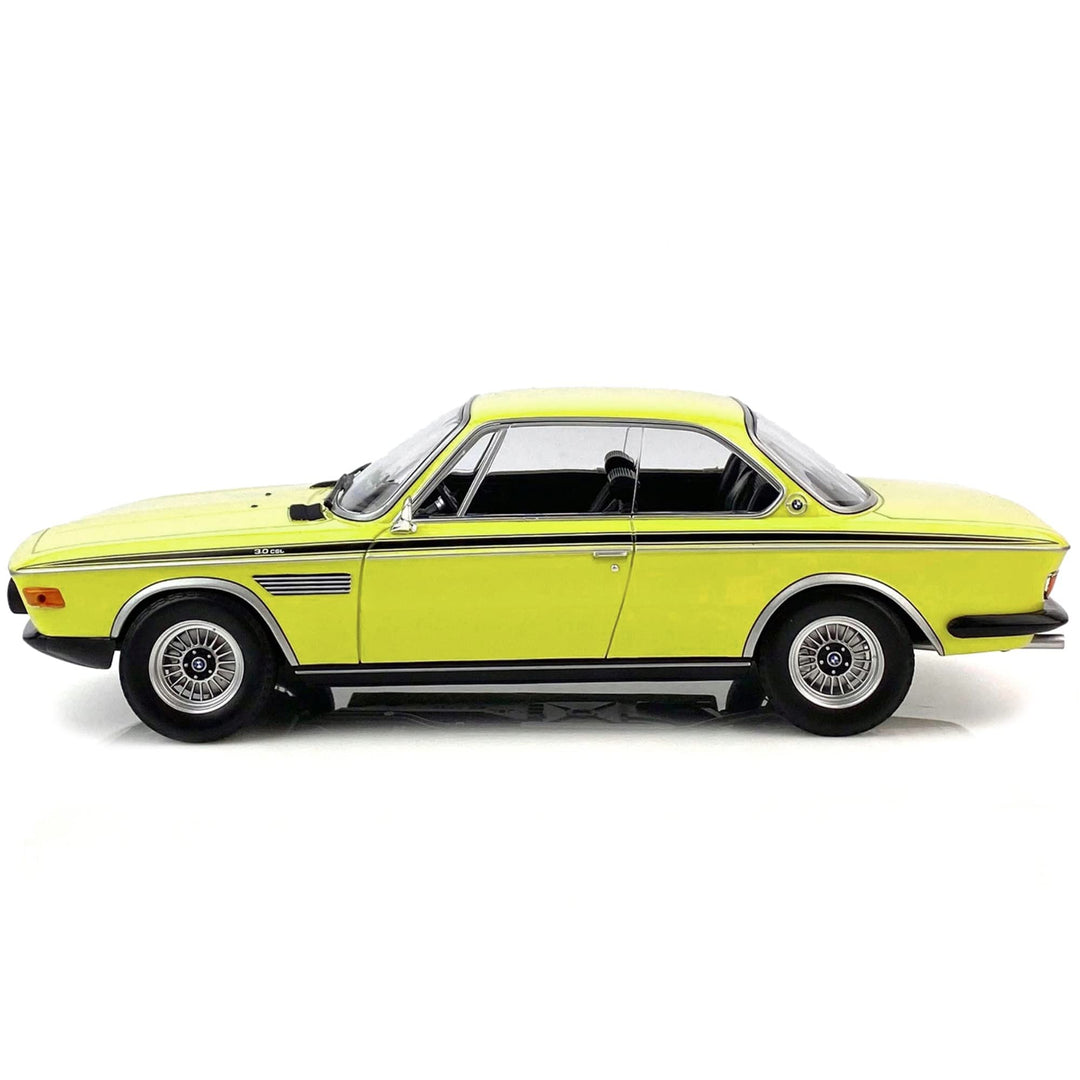 Minichamps 155028130-1:18 BMW 3.0 CSL-1971-Yellow Sammlerauto Miniaturauto, gelb