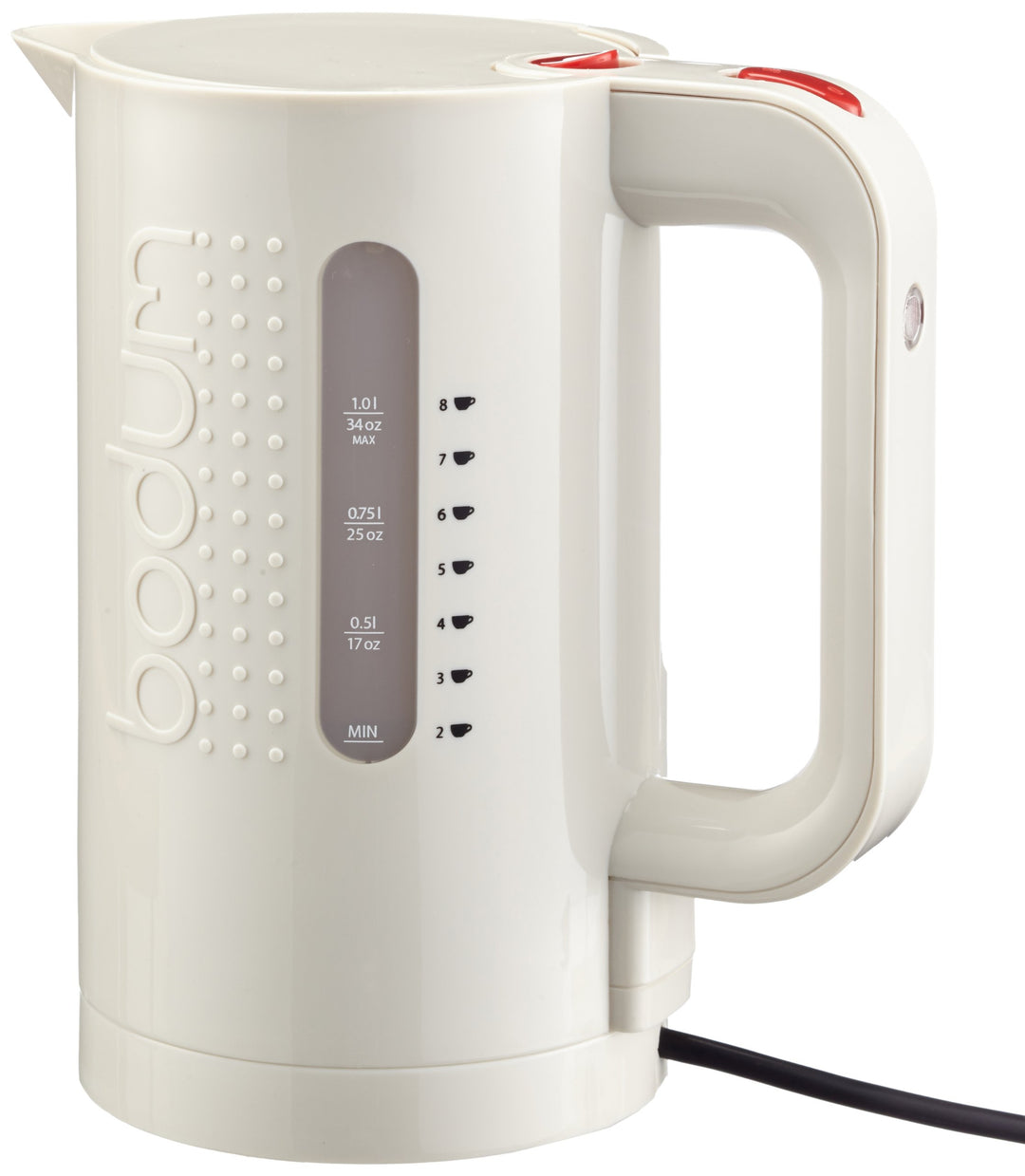 BISTRO: Elektrischer Wasserkocher, 1.0 l Off White 1,0 L, Off White 1,0 L