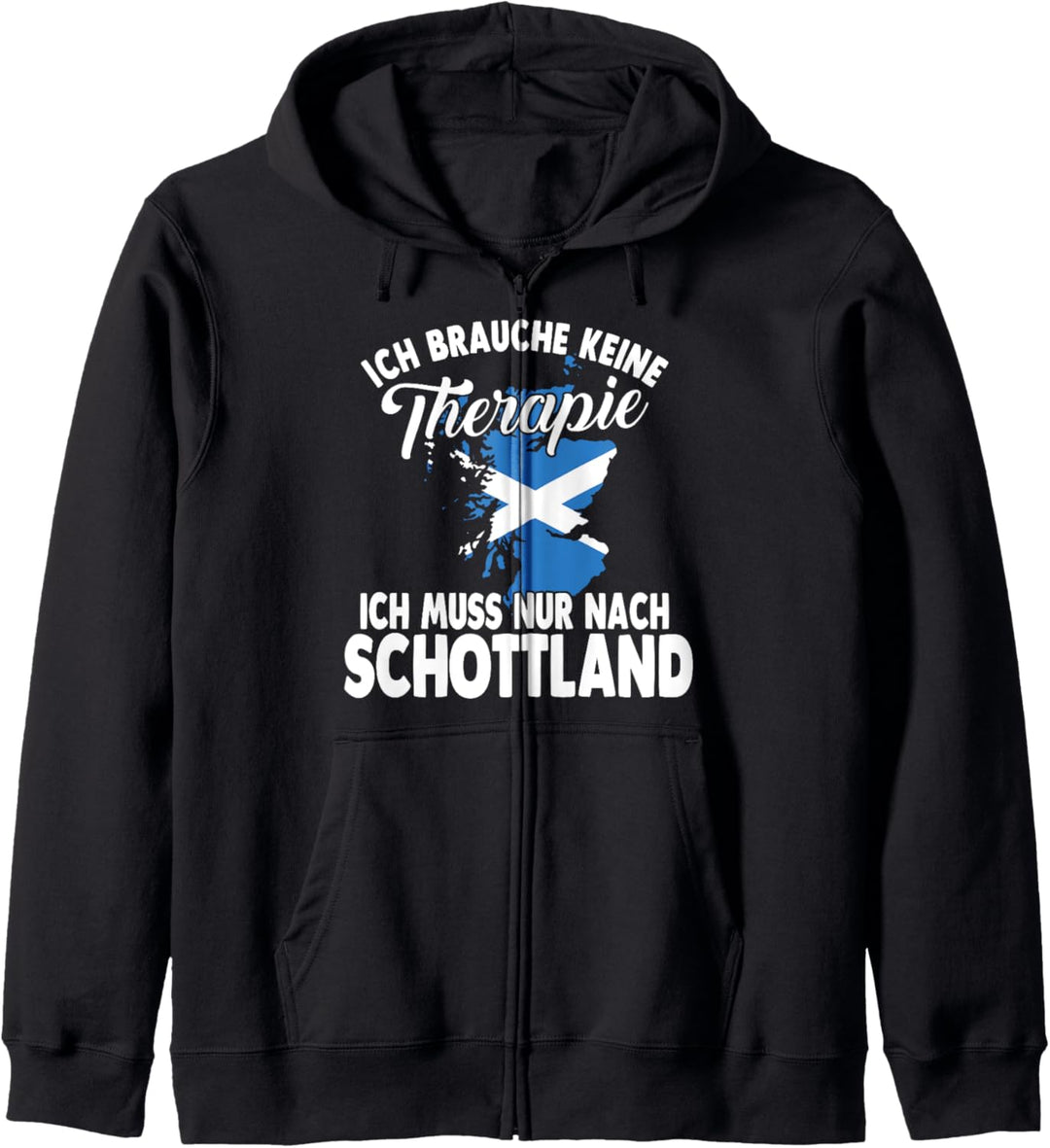 Ich brauche keine Therapie, ich muss nur nach Schottland Kapuzenjacke