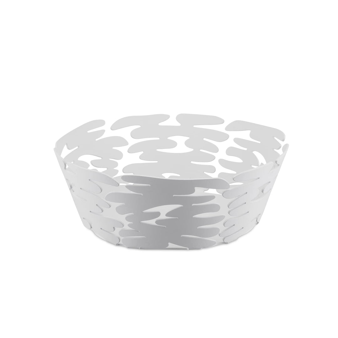 Alessi BM10/21 W Barket Runder Korb, Legierter Stahl, Weiss Ø 21 Weiss, Ø 21 Weiss