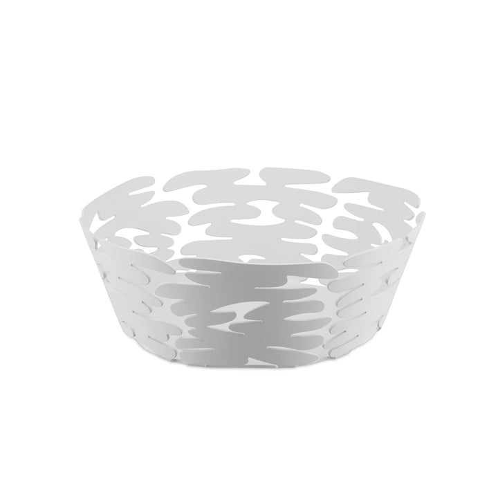 Alessi BM10/21 W Barket Runder Korb, Legierter Stahl, Weiss Ø 21 Weiss, Ø 21 Weiss