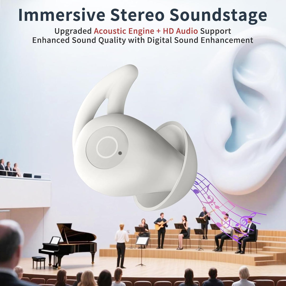 2026 New Schlaf Kopfhörer - Mini Schlafkopfhörer Bluetooth 5.3 Kopfhörer mit 80 Stunden Akkulaufzeit