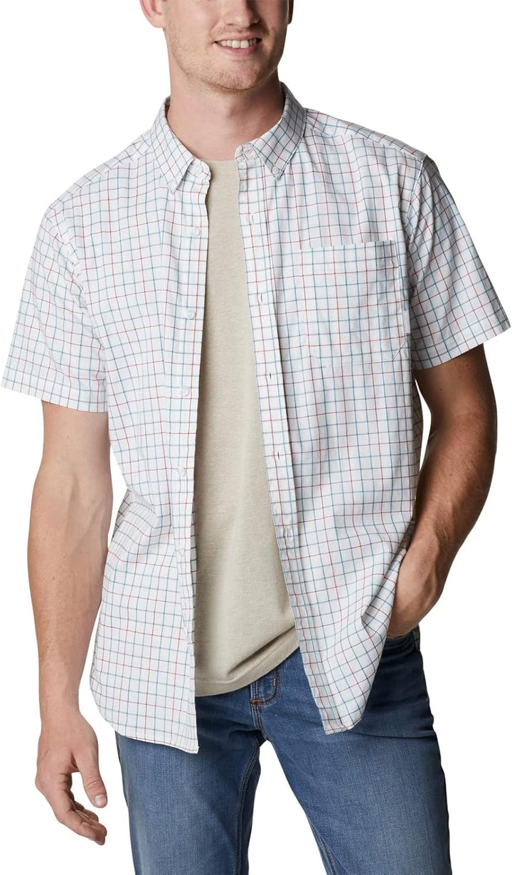 Columbia Herren Rapid Rivers Ii Short Sleeve Wander-Shirt 3X Weisses Gitter, 3X Weißes Gitter