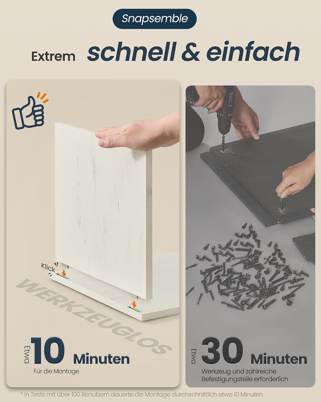 SONGMICS HOME Katzenklo-Schrank, superschnelle werkzeuglose Montage, Toolless-Technologie, Katzentoi