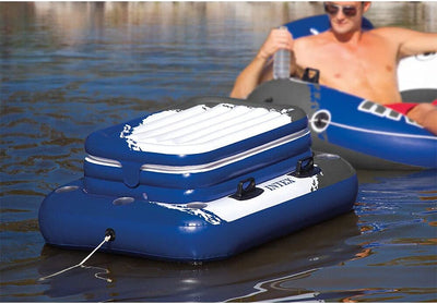 Intex Ab 14 Jahren Aufblasbarer Getränkekühler Mega Chill II 3P, Mehrfarbig, 122 X 97 cm