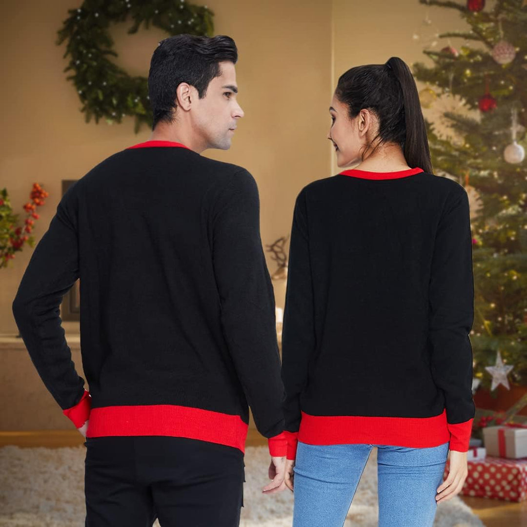 NEWISTAR Unisex Weihnachtspullover Jungen Strickpullover 3D Druck Pullover Weihnachten Jumper Ugly C