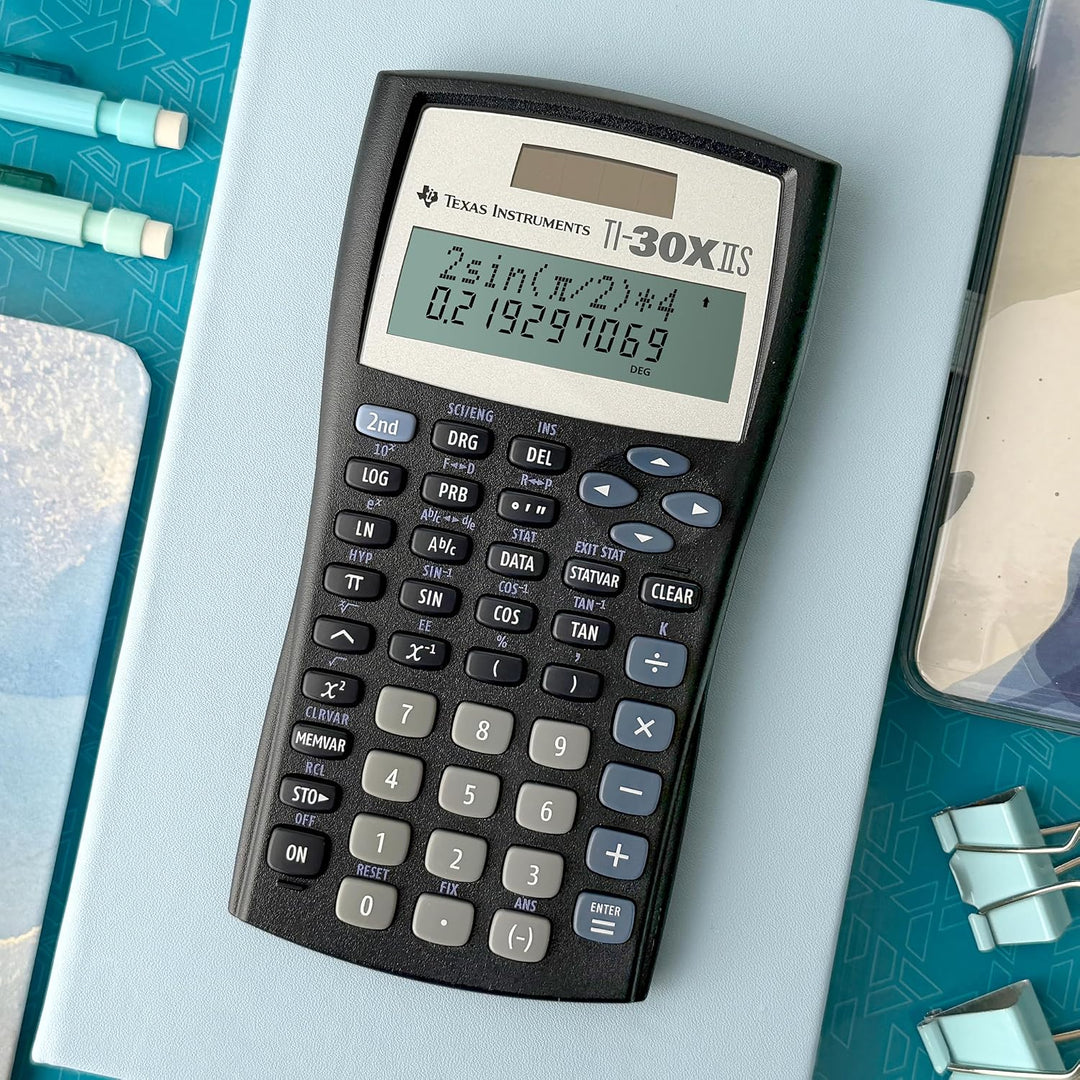 Texas Instruments TI-30X IIS Pocket Scientific Black Calculator - Taschenrechner (Pocket, Scientific