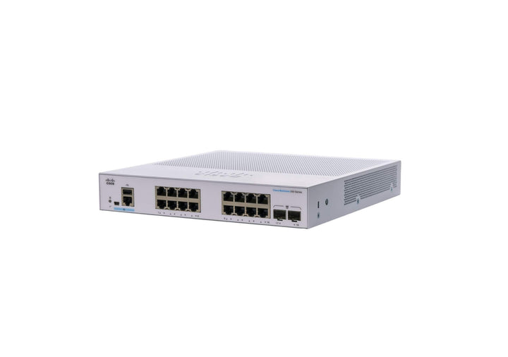 Cisco Business CBS250-16T-2G Smart Switch | 16 GE-Ports | 2 x 1G-SFP | Begrenzter Lebenszeitschutz (