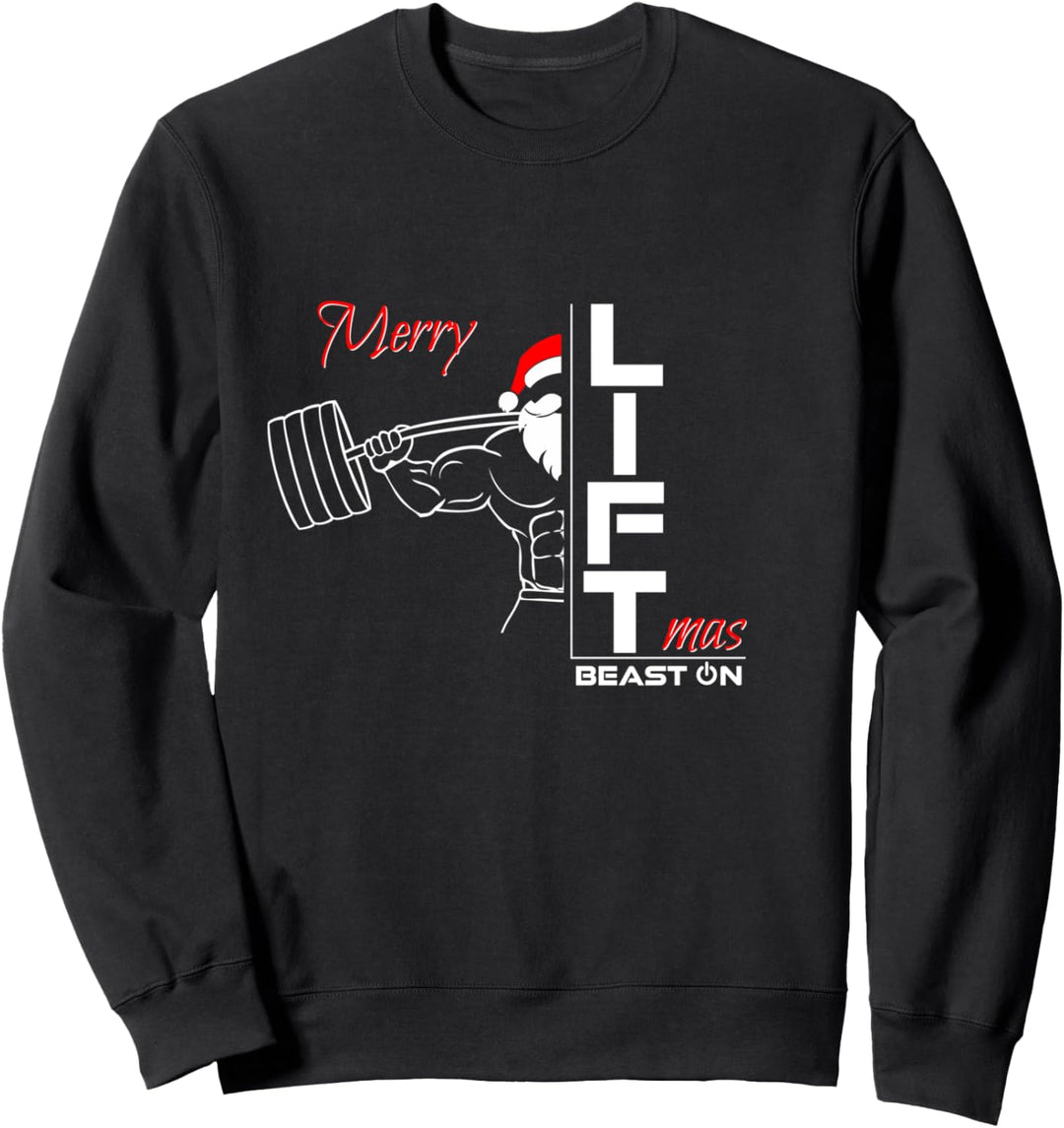 Merry Liftmas Lustige Weihnachten Fitness Gym Sprüche Sweatshirt