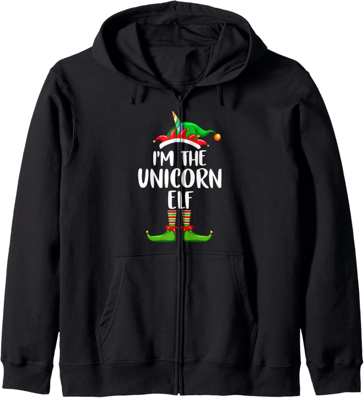 I'm The Unicorn Elf Shirt Matching Family Group Christmas Kapuzenjacke