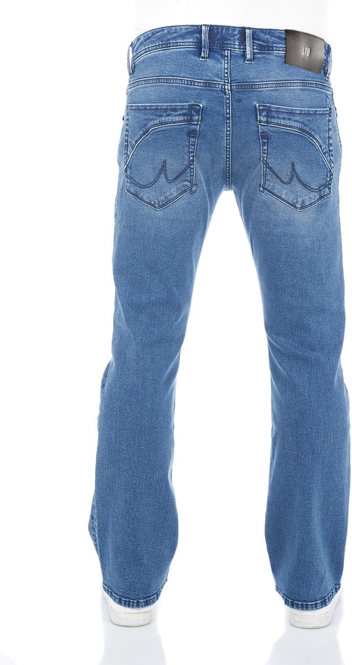 LTB Herren Jeans Hose Roden Bootcut Jeanshose Basic Baumwolle Denim Stretch Tiefer Bund Blau w28 w29