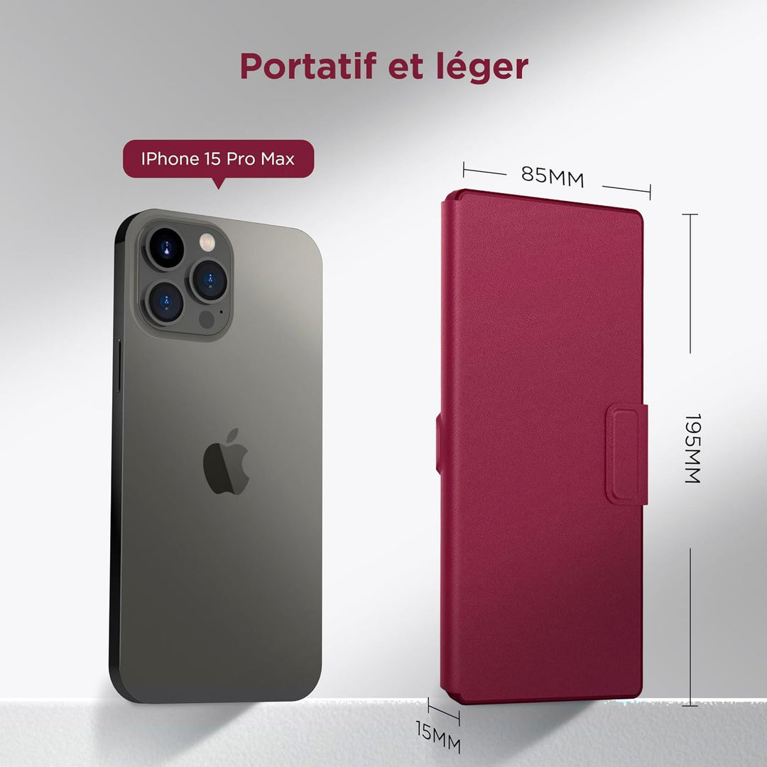 CACOE Bluetooth Tastatur mit Ständer, Mini Tastatur für Handy, Ultraflach, Tragbar, Faltbar, Dual-Ch