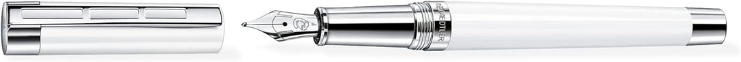 STAEDTLER Initium Resina Füllhalter, weisses Edelharz, F, Made in Germany, mit edler Geschenkverpack