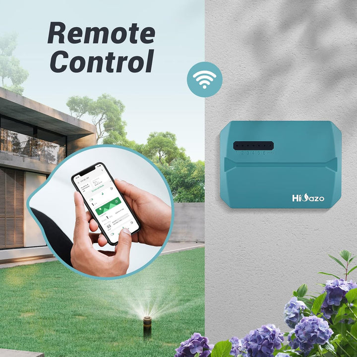 bewässerungscomputer, WiFi Sprinkler Bewässerungssystem Timer, 6 Zonen, Innen Aussenbewässerungssyst