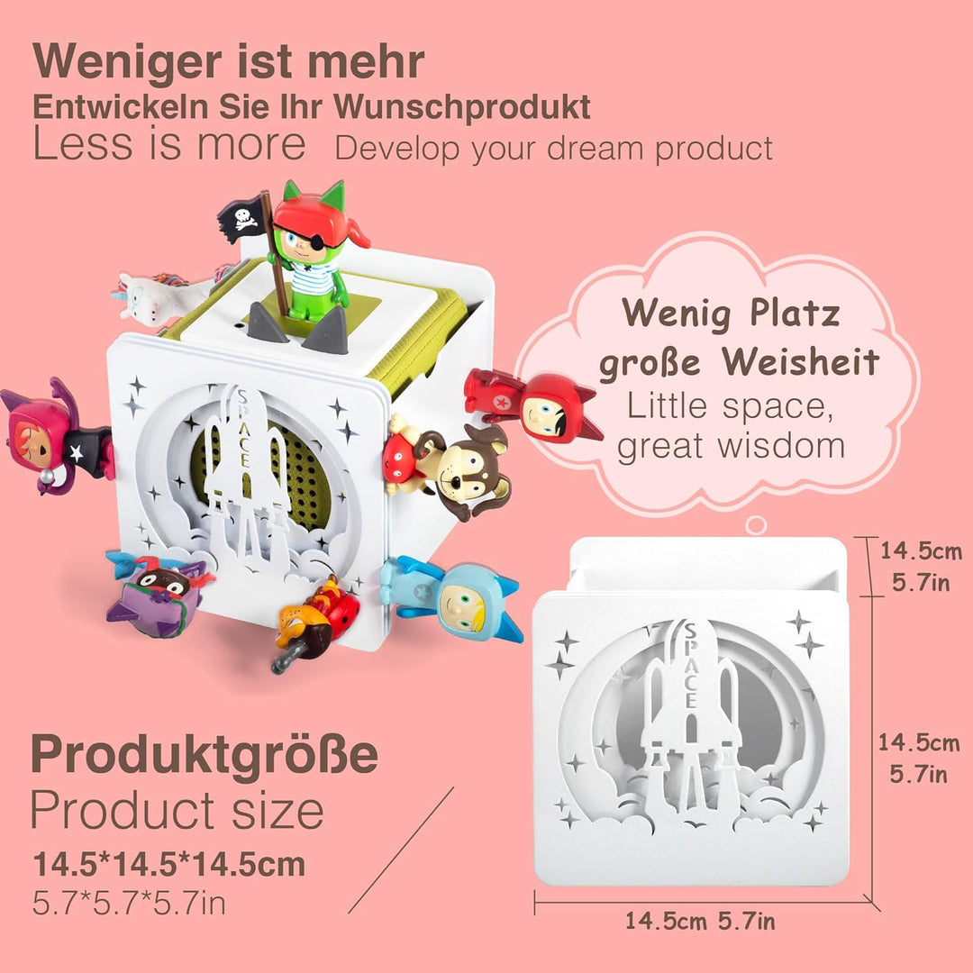 Xozoyo Metall Tonie Regal vollständig magnetisches Toniebox Regal Tonie aufbewahrung für bis zu 25-4