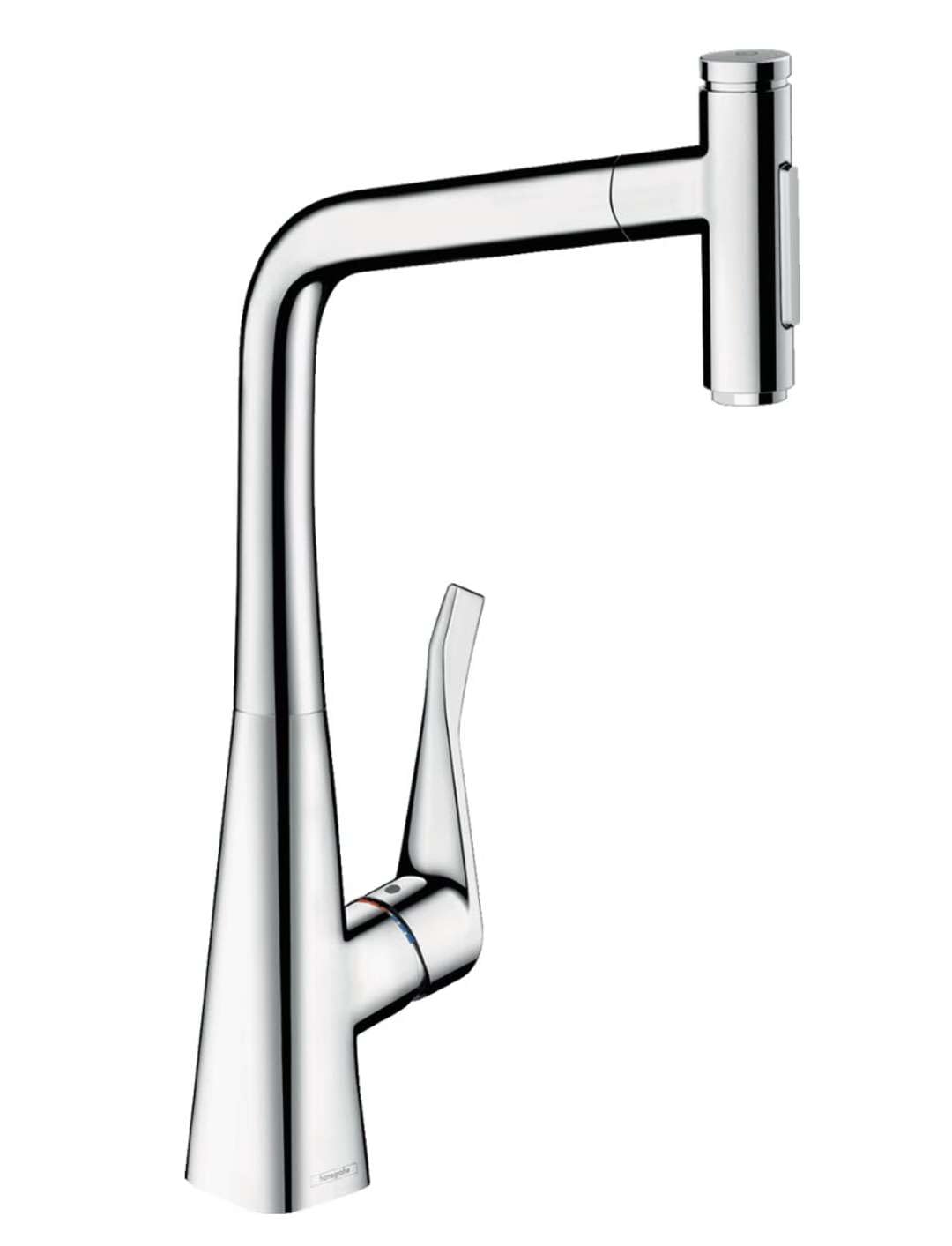 hansgrohe Küchenarmatur Metris Select mit Schlauchbox (Wasserhahn Küche 110°oder 150° schwenkbar, ho