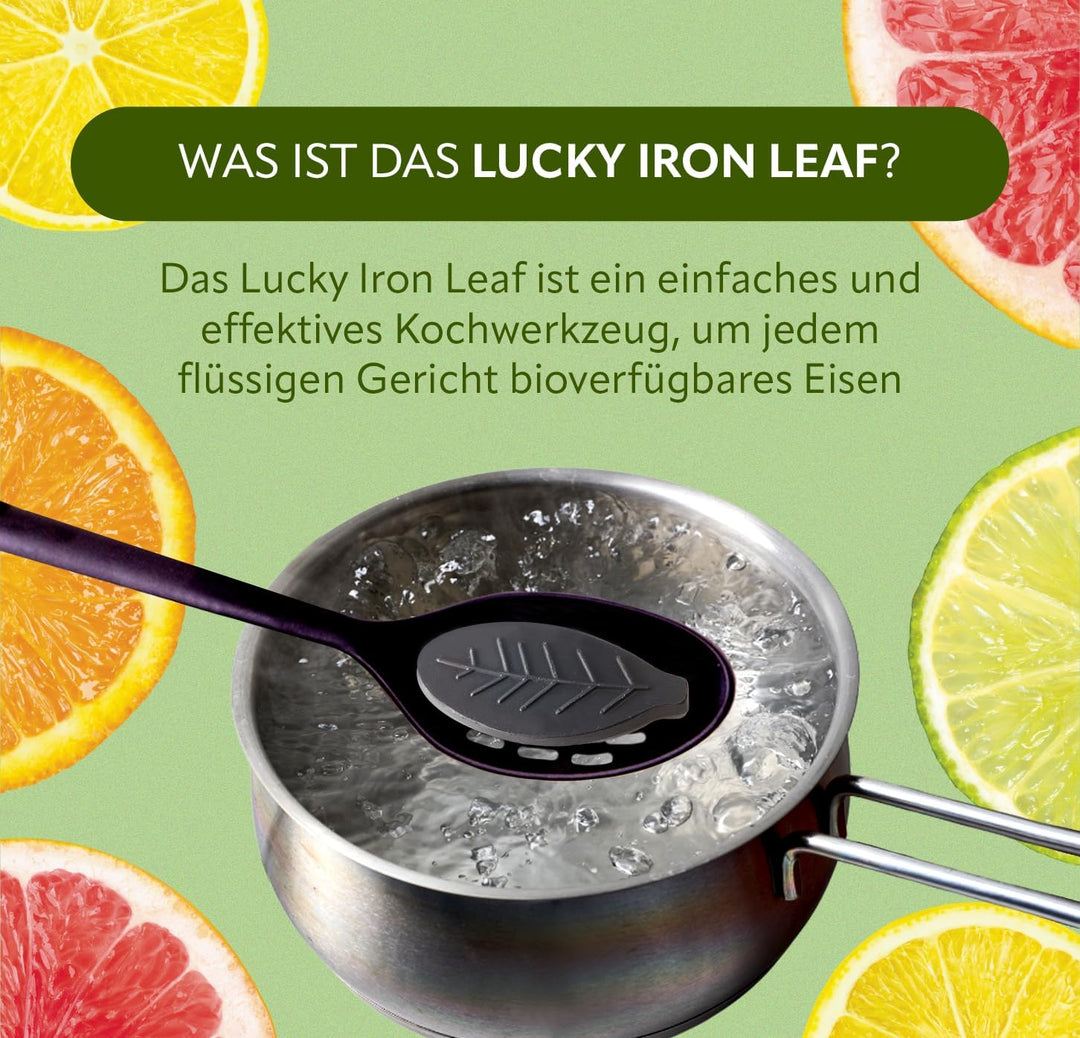 Lucky Iron Leaf Ⓡ A Natural Source of Iron - The Original Cooking Tool to Add Iron to Liquid-Based M