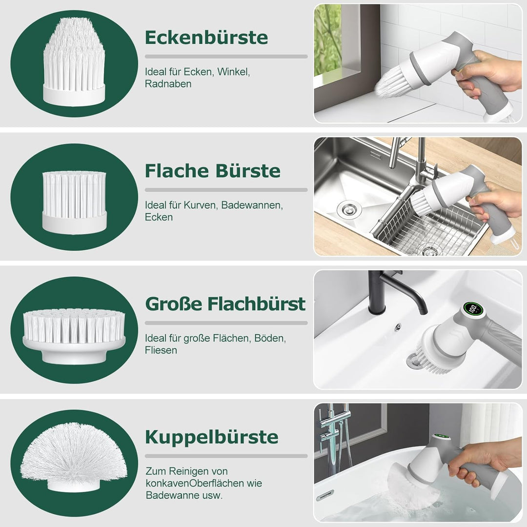 Auswechselbare Bürstenköpfe Ersatzbürstenköpfe Ersatz-Zubehör für Elektrische Reinigungsbürste von H
