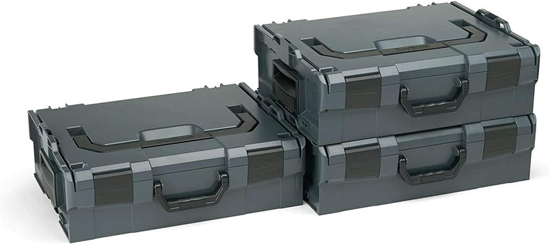L-BOXX Sortimo L-Boxx 136 Gr2 anthrazit leer 3er Set - innovatives Transportsystem