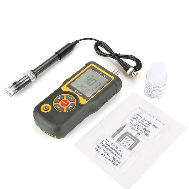 Ht-1202 Hochpräzises Digitales Ph-Meter Wasserqualitätstester Ph-Tester Temperaturmesser 0~14Ph Wass