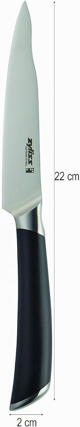 Zyliss Comfort Pro 11cm Gemüsemesser, Schälmesser, Extra Scharfe Deutscher Edelstahl, Antibakteriell
