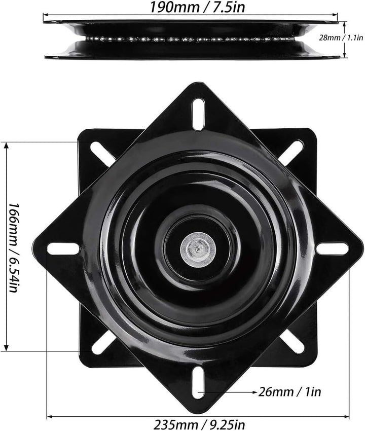 Universal Möbel Drehteller, Metall Möbel Drehteller, Drehbeschlag Schwerlast, 360° Grad Swivel Dreht