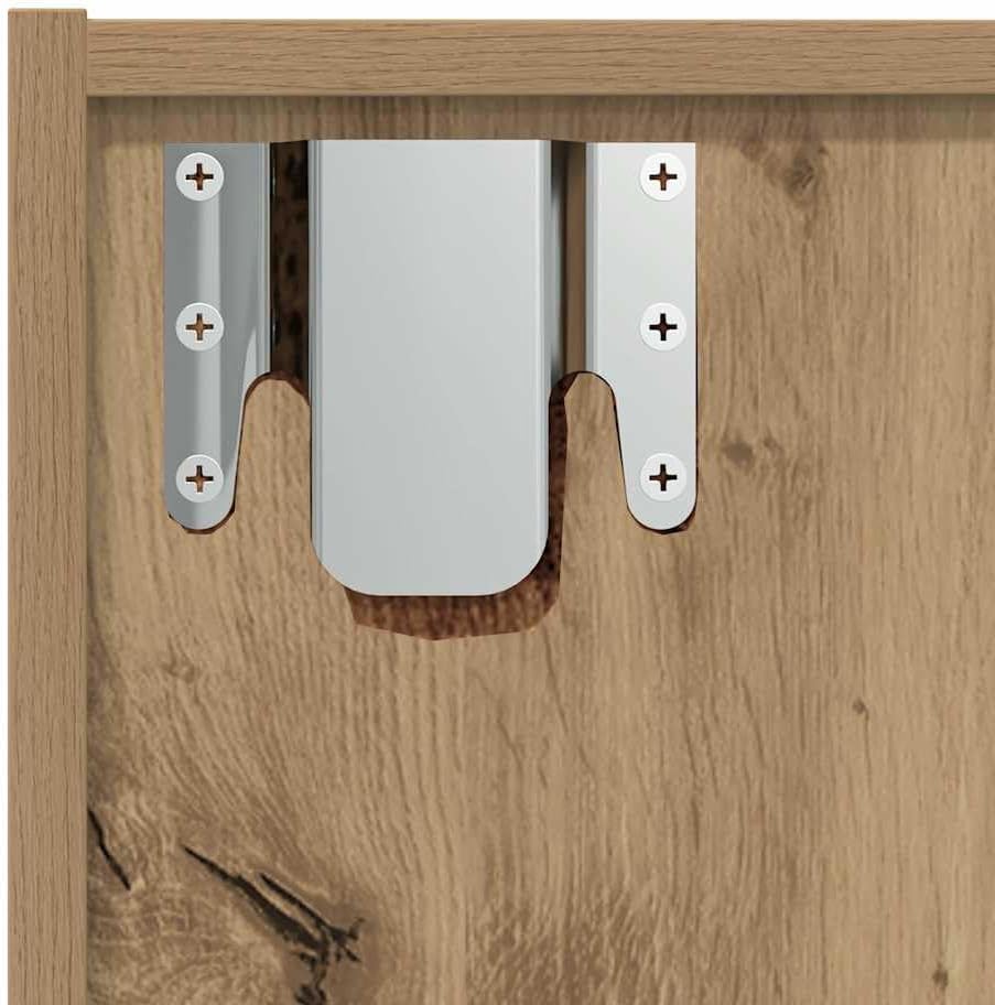 vidaXL Bücherregal/TV-Schrank Altholz-Optik 36x30x143 cm Holzwerkstoff, Bücherregal, Büroregal, Akte