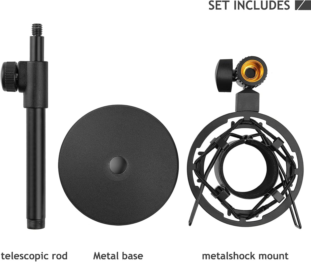 AT2020 Mikrofonständer mit Shock Mount für Audio Technica AT2020V AT2020USB+ AT2035 ATR2500X Kondens