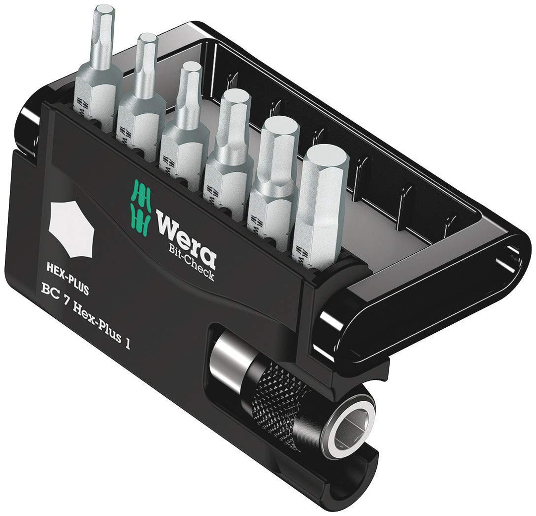 WERA Bit-Check 7 Hex-Plus 1 Sechskant 7-teilig, 1 Stück,056168