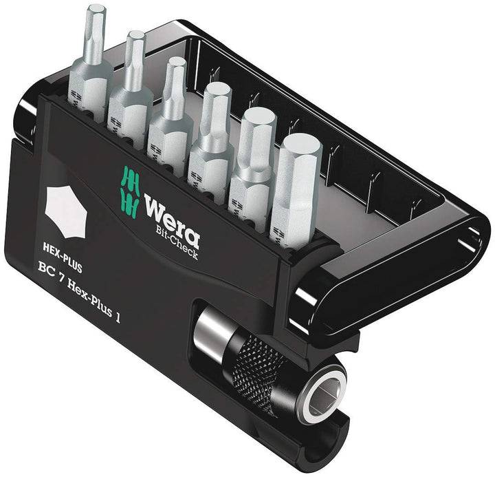 WERA Bit-Check 7 Hex-Plus 1 Sechskant 7-teilig, 1 Stück,056168