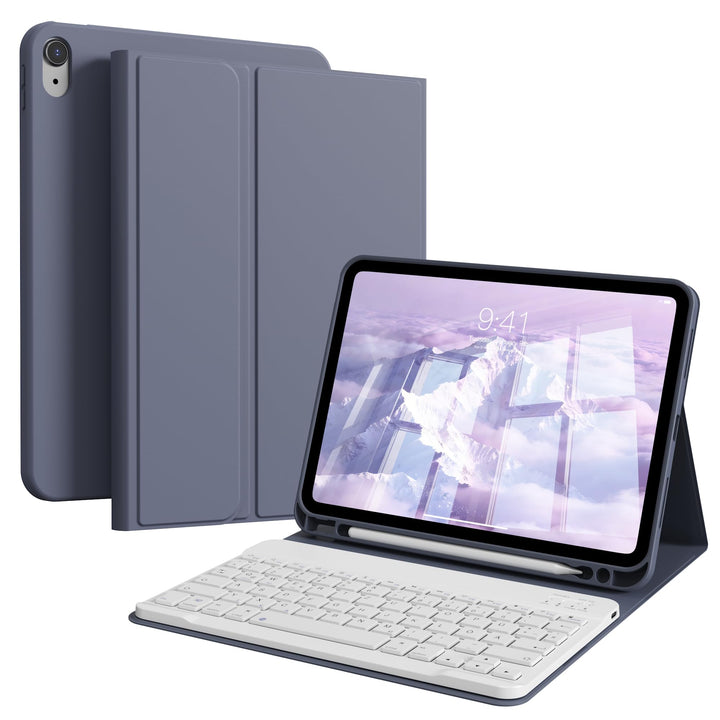 Tastatur Hülle für iPad A16 11. Generation 2025/ iPad 10. Generation 2022 (11/10,9 Zoll) mit Stiftha