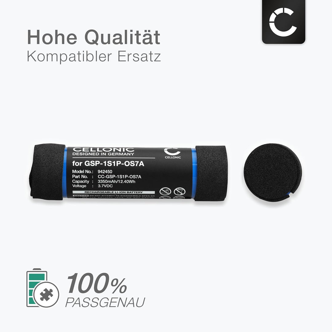 CELLONIC, Lautsprecherakku kompatibel mit Harman Kardon Onyx Studio 7 (3350mAh, 3.7V) Ersatzakku GSP