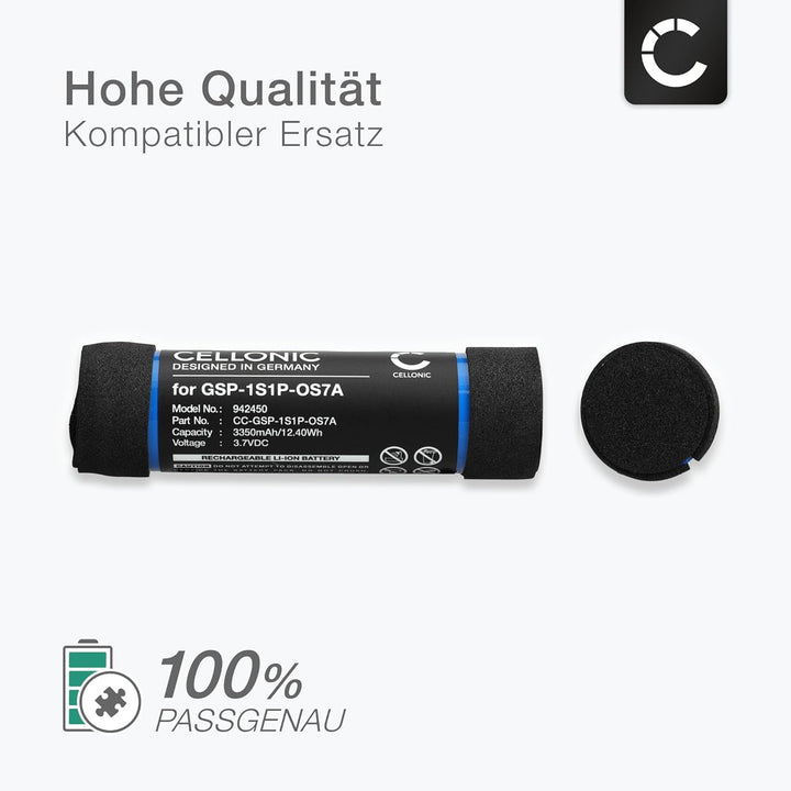 CELLONIC, Lautsprecherakku kompatibel mit Harman Kardon Onyx Studio 7 (3350mAh, 3.7V) Ersatzakku GSP