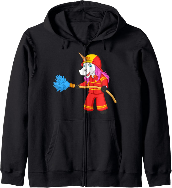 Feuerwehr Einhorn Kapuzenjacke