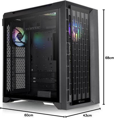 Thermaltake CTE C700 TG ARGB | E-ATX Full Tower Chassis | Black Gehärtetes Glas C700 Schwarz, Gehärt