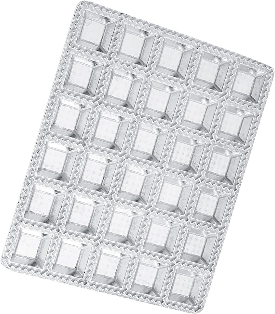 30 Löcher Knödelform, Edelstahlknödelhersteller Ravioli-Hersteller Pelmeni-Hersteller Knödelform, mü