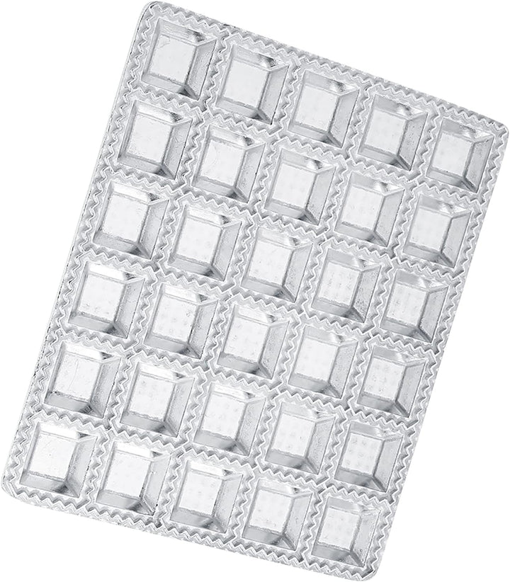 30 Löcher Knödelform, Edelstahlknödelhersteller Ravioli-Hersteller Pelmeni-Hersteller Knödelform, mü