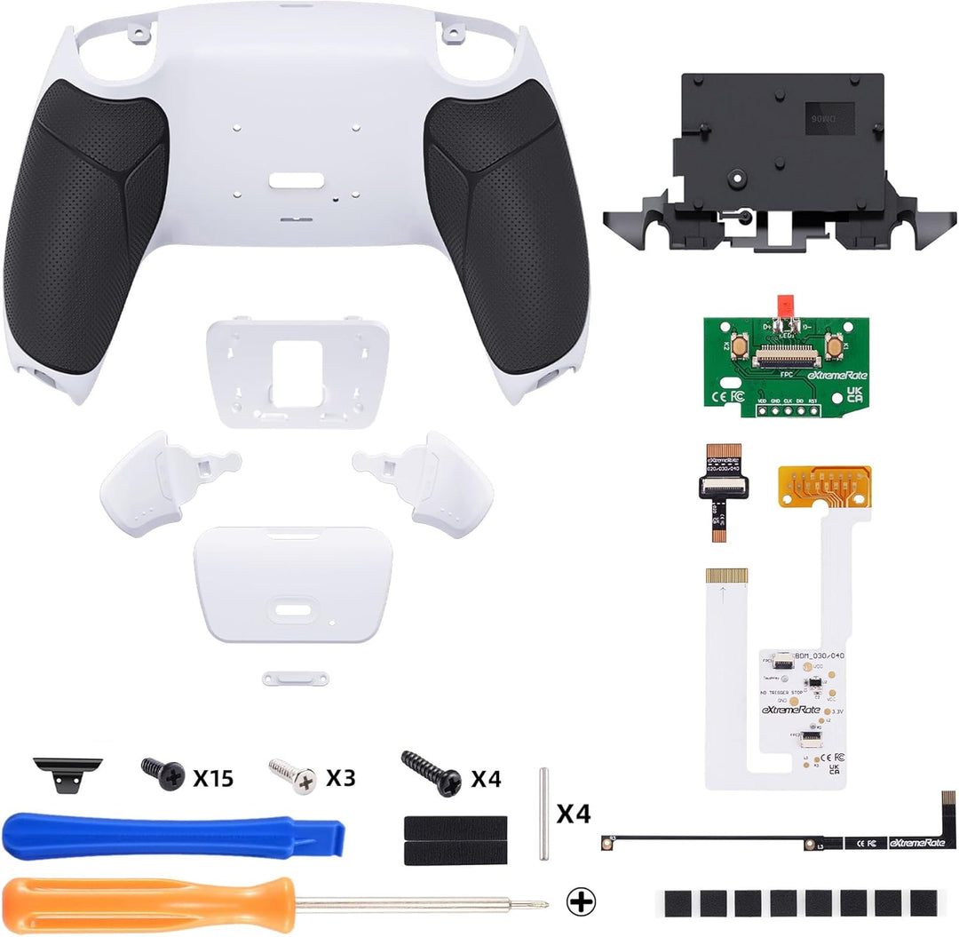 eXtremeRate Programmierbares Rise Remap Kit für ps5 Controller BDM-030/040, Remap Platine & Rückseit