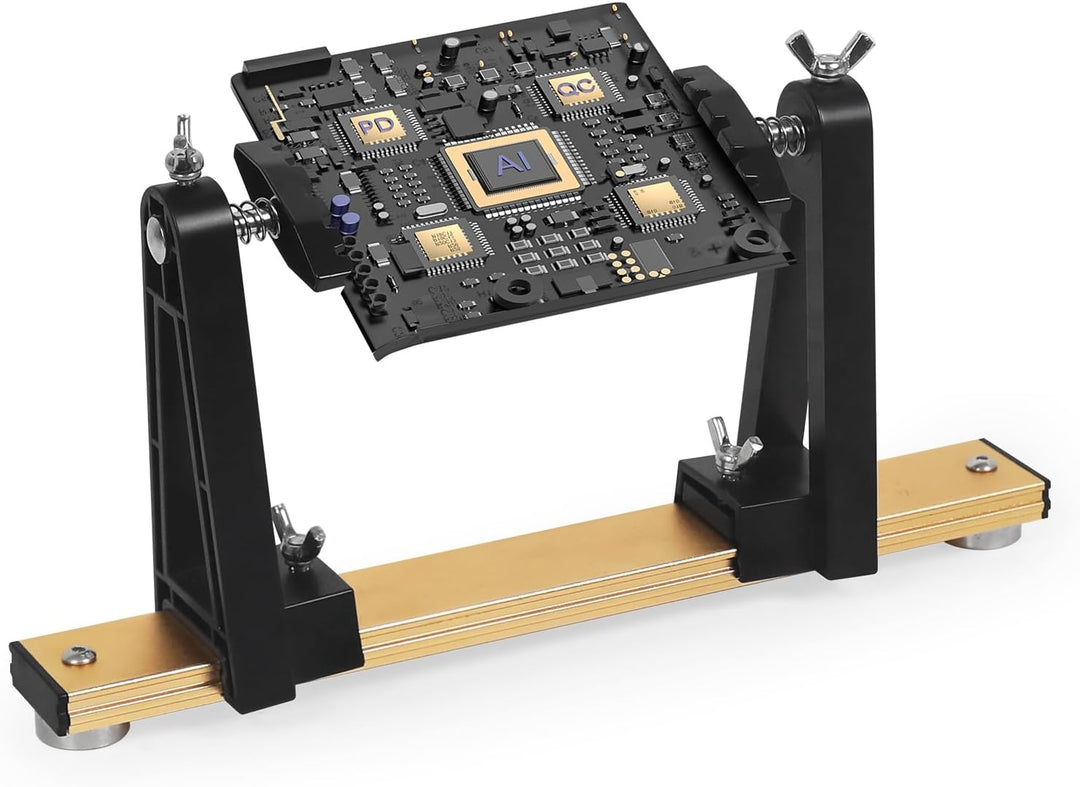 PCB Leiterplattenhalter Löthilfe –Verstellbare dritte Hand mit 360° Drehung, stabiler Leiterplattenh