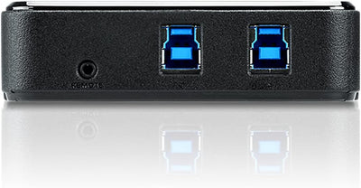 Aten US234-AT USB 3.0-Peripheriegeräte-Switch mit 2-Port schwarz Single, Single